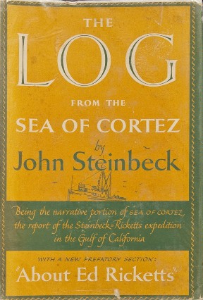 The cover of John Steinbeck's book "The Log of the Sea of Cortez,"
