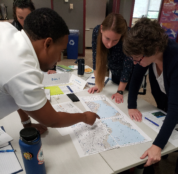 Group working at a table.