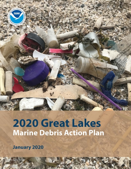 Great Lakes Marine Debris Action plan cover.