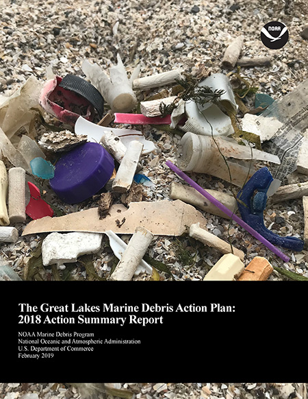 Report cover showing marine debris.