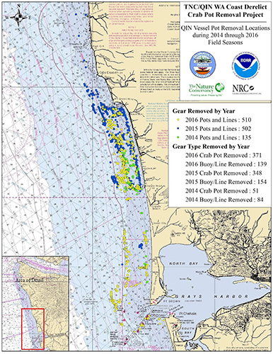 Marine Debris Program Celebrates Successful Completion of Washington Crab  Pot Prevention and Removal Project