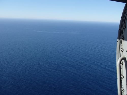 Ocean with sheen. Image: U.S. Coast Guard.