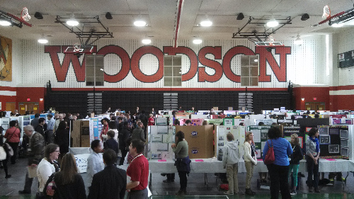 Photo of people at the District of Columbia STEM Fair.