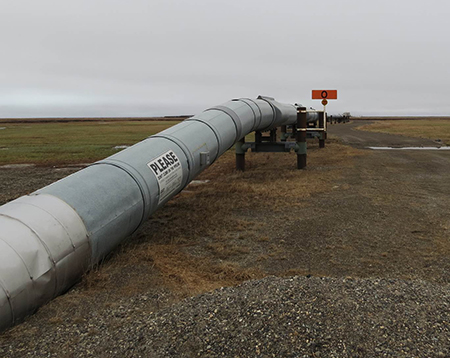 Beginning of large pipeline.