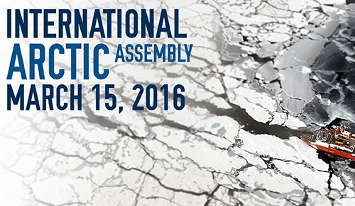 Promotional cover for the International Arctic Assembly