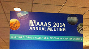 Sign from the AAAS Meeting.