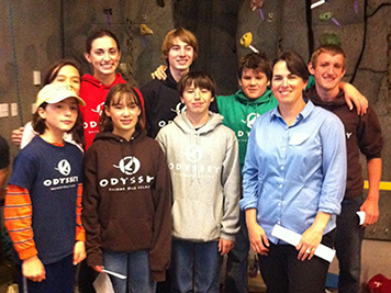 Amy Merten with students from the 2012 Salish Sea Expeditions program.
