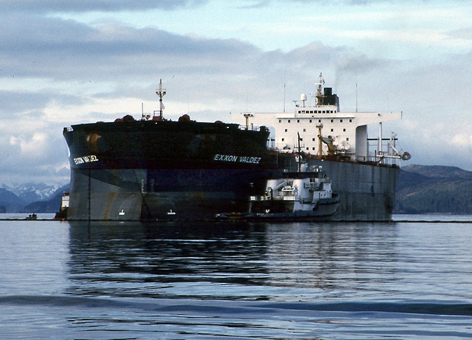 The ship Exxon Valdez.