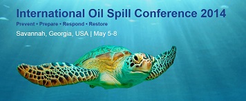 International Oil Spill Conference 2014 banner with sea turtle graphic.