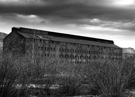 Abandoned zinc mining factory in Palmerton, Pennsylvania.