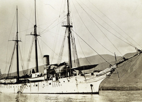 NOAA Coast and Geodetic Survey Steamer PATTERSON in Hawaii in 1913.