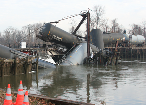 A train derailment in Paulsboro, N.J. released 23,000 gallons of vinyl chloride.