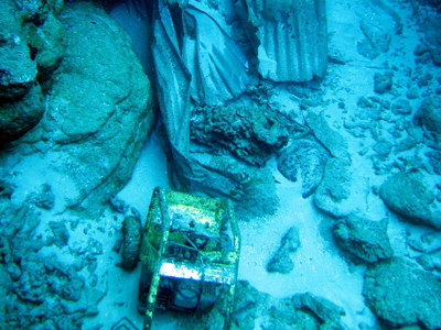 Photo: Debris from the tsunami that hit Japan in 2011 lies on the ocean floor. 