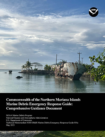 The cover page of the "Commonwealth of the Northern Mariana Islands Marine Debris Emergency Response Guide."