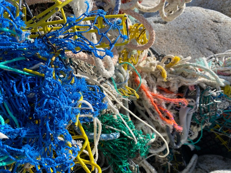 Derelict fishing gear in Massachusetts. Image credit: NOAA.