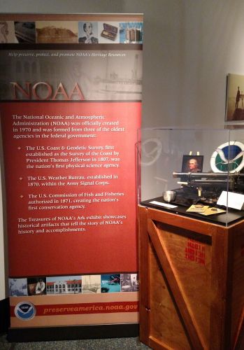 Beginning banner of the Treasures of NOAA's Ark exhibit explaining our history. Beginning banner of the Treasures of NOAA's Ark exhibit explaining our history.