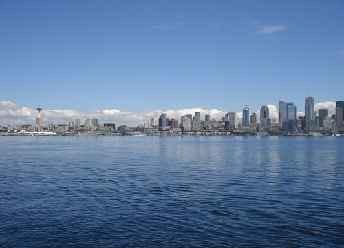 Seattle skyline on Lake Washington. Image credit: NOAA.