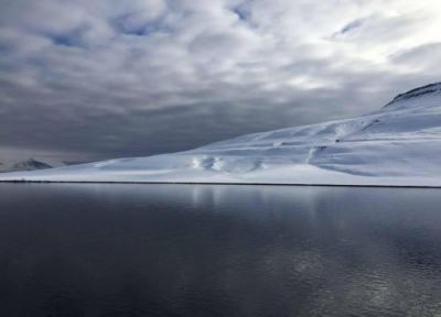 Fjord off the coast of Longyearbyen, Svalbard, Norway. Image credit: NOAA.