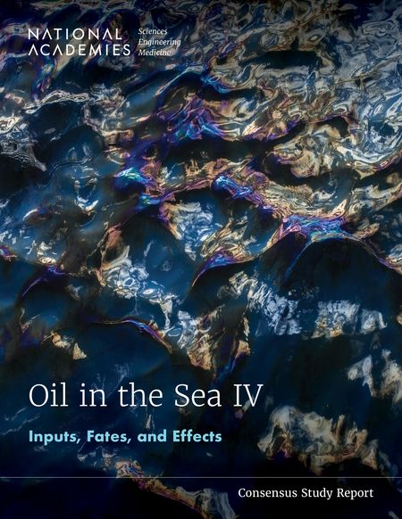 A cover of a report with the title "Oil in the Sea IV."