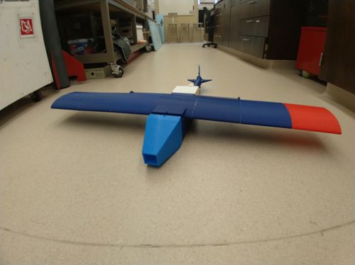 Fixed wing unmanned aerial surveillance aircraft 