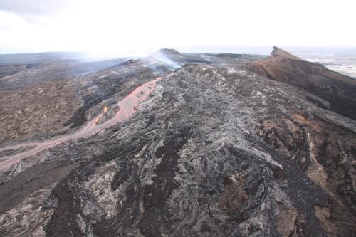 View of volcano.