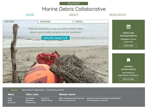 Marine Debris Collaborative Webpage