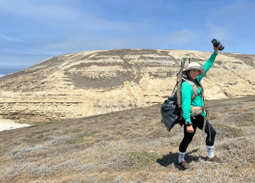 A person posing for a photo.