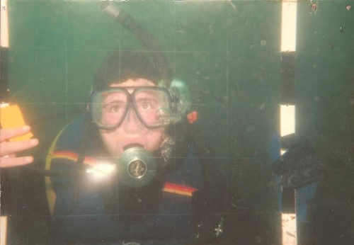 A scuba diver.