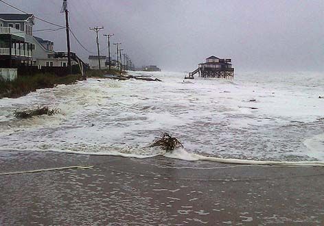 Kitty Hawk, North Carolina, Hurricane Sandy on the morning of October 29, 2012.