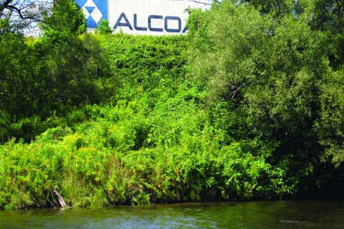 Alcoa Aluminum plant in Massena, New York