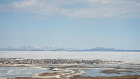 Overlook of Kotzebue, Alaska.