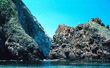 Santa Cruz, the largest of the northern Channel Islands off California.