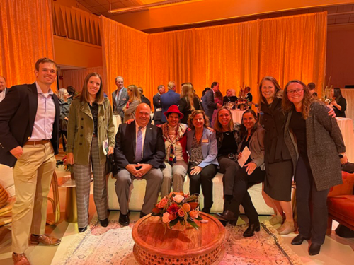 Representatives from CRRC and OR&R honoring Nancy Kinner at the University of New Hampshire’s Evening of Distinction celebration. Image credit: Coastal Response Research Center