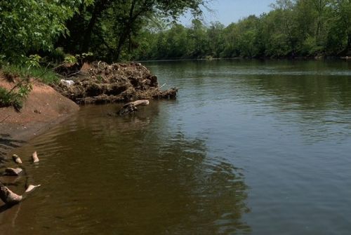 The banks of Raritan River, New Jersey. 