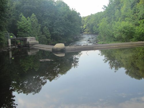 Photo: Downstream view of McLane Dam.