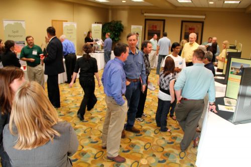 A public meeting in Houma, Louisiana.