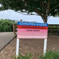 A sign that reads "Edmonds Marsh."