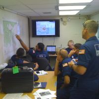 Image of U.S. Coast Guard using ERMA to plan field activities.