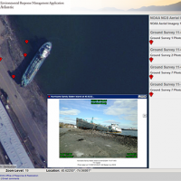Atlantic ERMA view of grounded tanker after Post Tropical Cyclone Sandy.