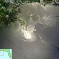 A view of the Deepwater Horizon oil spill from NASA's Terra Satellites.