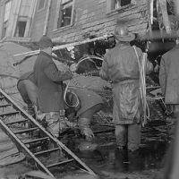 Boston firemen stood in thick molasses after a vat exploded in 1919.