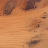 Sahara Desert sand dunes from space.