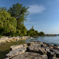 Lake Ontario shoreline in Canada.