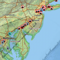 An ERMA dashboard displaying active cases from NOAA’s Damage Assessment, Remediation, and Restoration Program.
