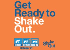 A graphic reading "Get Read to Shake Out."