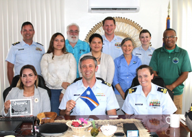 Members of a U.S. team from NOAA and USCG, RMI EPA Managing Director and staff, and representative of SPREP in Majuro, Marshall Islands for oil spill response planning meetings.