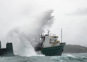 195-foot cargo vessel taking on water after running aground near St. Thomas, USVI