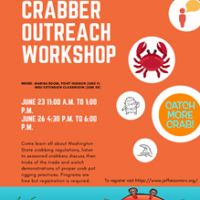 Crabber Outreach Workshop program cover.