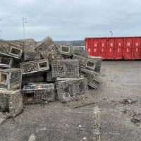 Abandoned lobster traps.