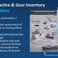 "Fishing Practice and Gear Inventory Project Actions" poster